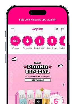 Aplicativo Wepink no celular